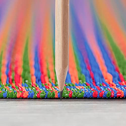 Reversible Plastic Straw, Water Resistant Outdoor Rug 9X12 For Patio, Deck, Porch, Camping, Rv | Fade Resistant Outside Area Rugs For Patios | Size 8'10'' X 11'10'' #TOP1