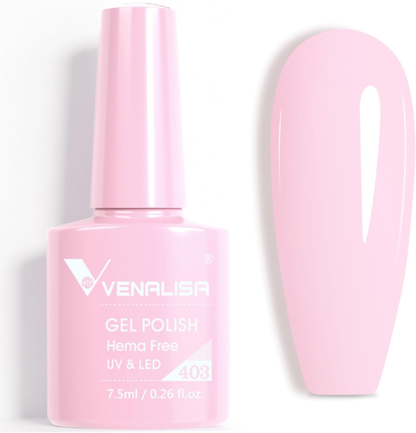 VENALISA Pink Gel Nail Polish 1 Pcs Soak Off UV Gel DIY at Home Manicure Salon Nail Art For Girls Women