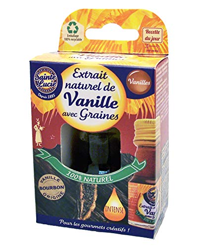 Extracto natural de vainilla con semillas, 20 ml