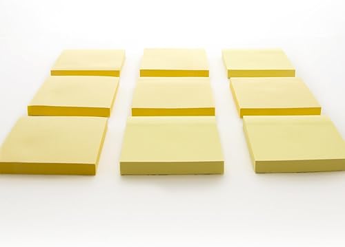 Miniatura 2 de BAZIC - Notas adhesivas amarillas (12 unidades, 3 x 3 pulgadas), 100 unidades (caja de 12)