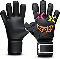 Luva de Goleiro Infantil Difai Crazy Grip e Durabilidade Profissional Original Tamanho 5 6 7 Futebol Society Campo Criança