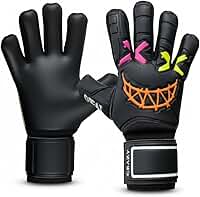 Luva de Goleiro Infantil Difai Crazy Grip e Durabilidade Profissional Original Tamanho 5 6 7 Futebol Society Campo Criança