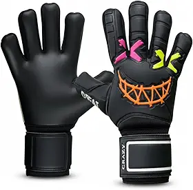 Luva de Goleiro Infantil Difai Crazy Grip e Durabilidade Profissional Original Tamanho 5 6 7 Futebol Society Campo Criança