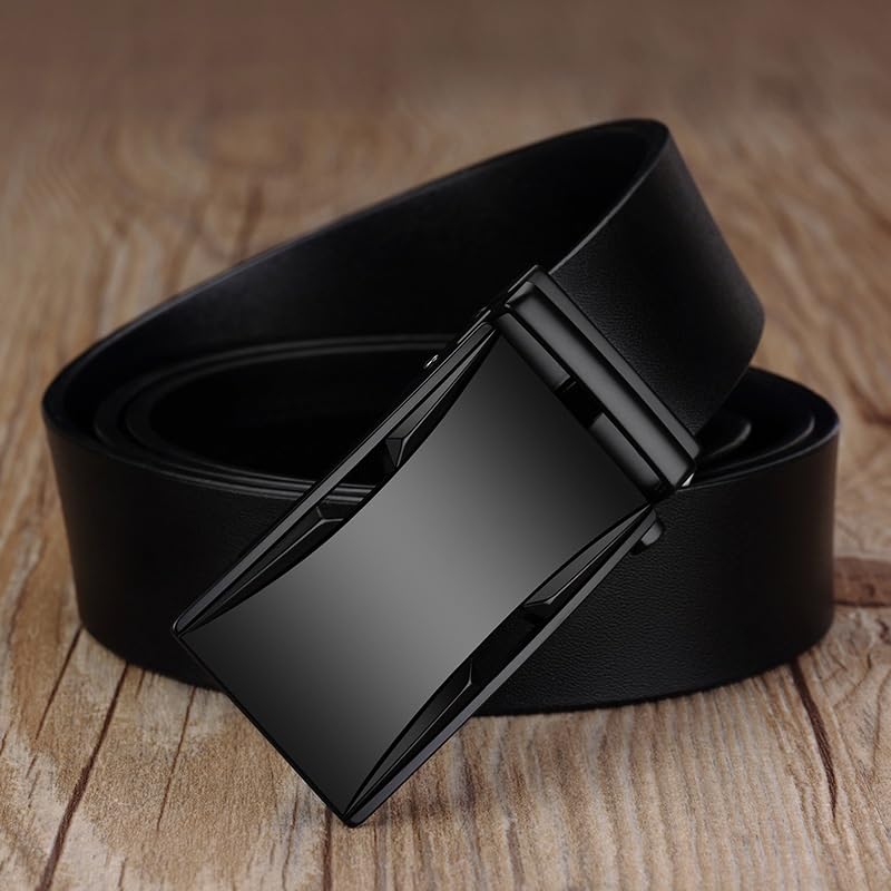Belt Men's Leather Automatic Buckle Business Belt2