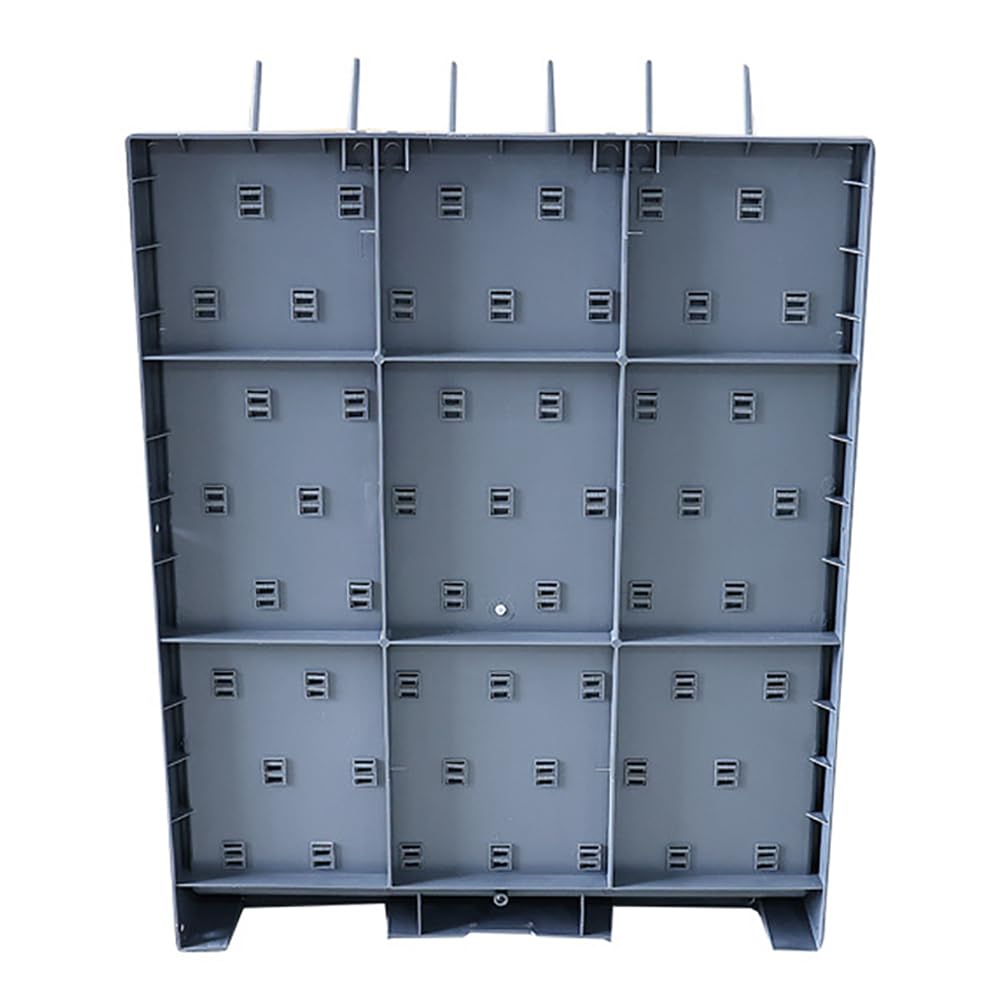 Scolapiatti per vetreria da laboratorio con pioli staccabili, design ad angolo di 45° per un drenaggio efficiente, montaggio a parete per provette e boccette