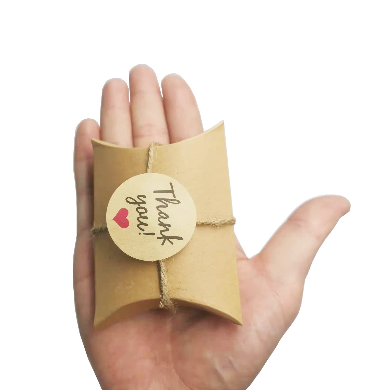 100 Pièces Boîtes Cadeaux En Papier Kraft 9cm X 6cmPetite