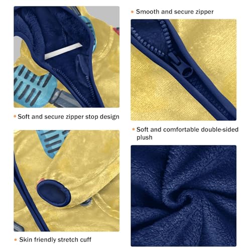 Mike Girls Fleece Jacket Girls Fall Jacket Girls Zip Up Hoodie Girls Sherpa Jacket 2-10T3