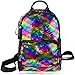 Girls Sequin Backpack Kids Rainbow Reversible Flip Casual Bag Cute School Dance Class Lightweight Satchel for Toddler Teen Women Mermaid