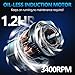 Quiet Air Compressor, Only 68dB, 5 Gallon Steel Tank, 2.8CFM @ 90PSI, Oil-Free, Electric Air Compressor Perfect for Woodwork Nailing, Garage, Car, Pneumatic Tool, Includes 11 Accessories