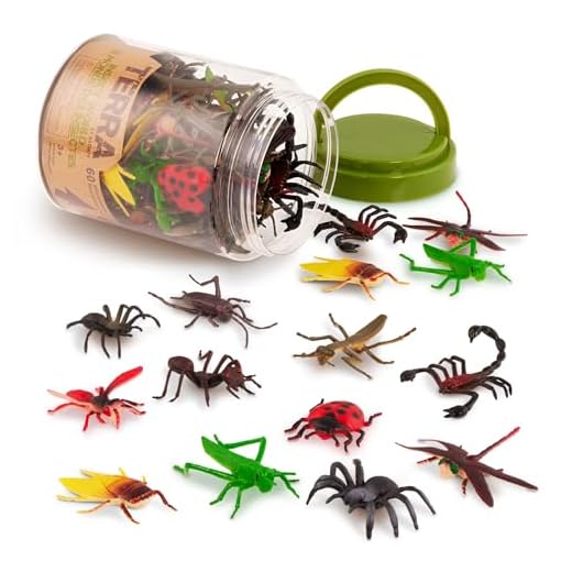 Terra by Battat – Insect World 60 pcs – Assorted Miniature Insect Toys For Kids 3+