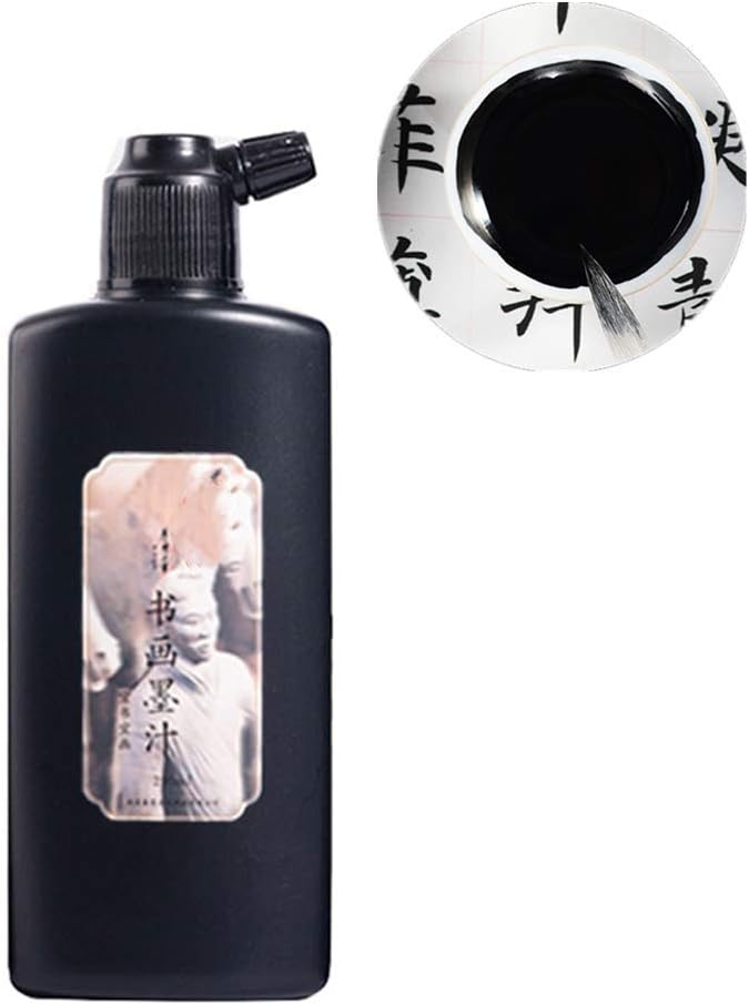Chromatic Sumi Liquid Ink for Japanese Brush Calligraphy & Chinese Traditional Artworks (Golden)