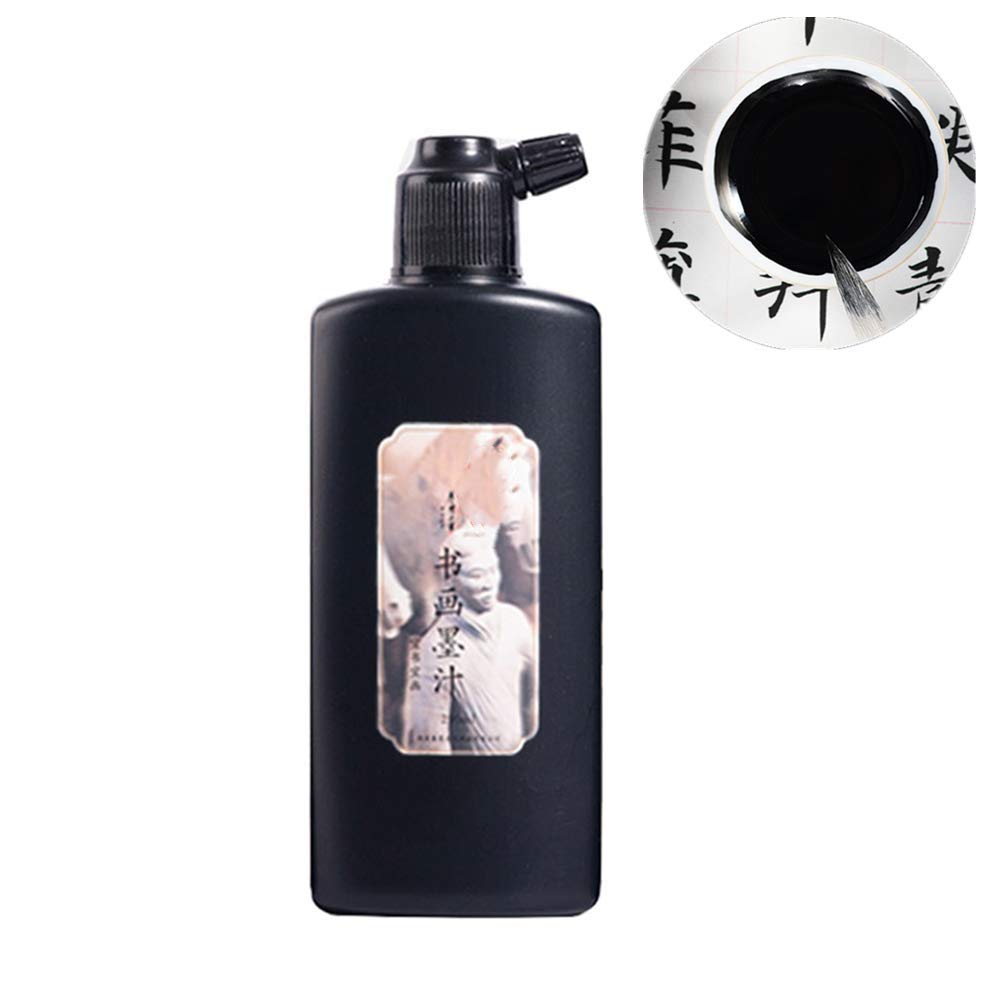 Chromatic Sumi Liquid Ink for Japanese Brush Calligraphy & Chinese Traditional Artworks (Black)
