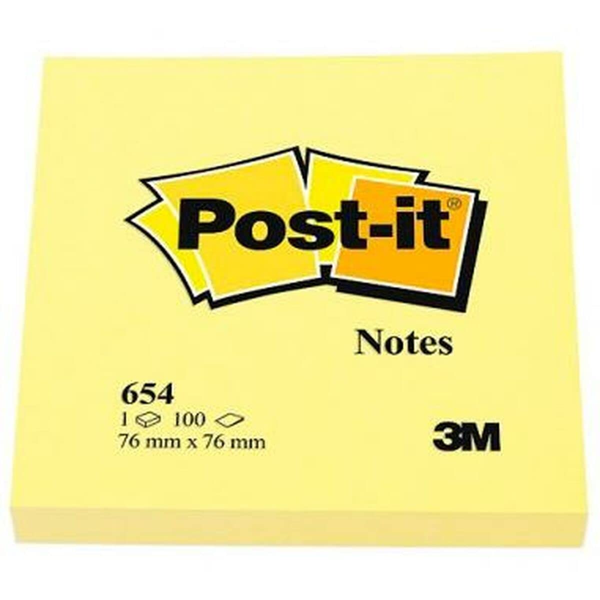 Post-it 97230 Foglietti Riposizionabili, 6 Blocchetti, 76mm x 76mm