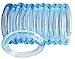 12/Pack Homebasix Sd-Oring-C3L Ring Shower Curtain Clear 12Pc (BX 12)