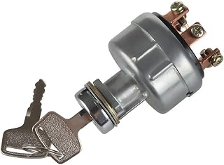 HM Ignition Switch with 4 Position 6 Terminal Wire Digger 2 Keys Suit for Tractor,Trailer,Caterpillar,Agricultura, Plant Applications