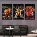3-Piece Framed Canvas Wall Art Wrapped Canvas Cocktail Drink Posters, High-Definition Bar Art Prints, Modern Alcohol Beverage Artwork, Liquor Splash Photography Pictures, Unique Bartender Decor for Home, Kitchen, Lounge, and Bar16X24inch