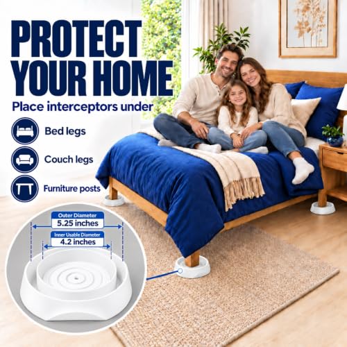 Coremaster Bed Bug Interceptors - 4 Pack (White), Bed Bug Blocker by Coremaster Inc - Used condition - Image 4