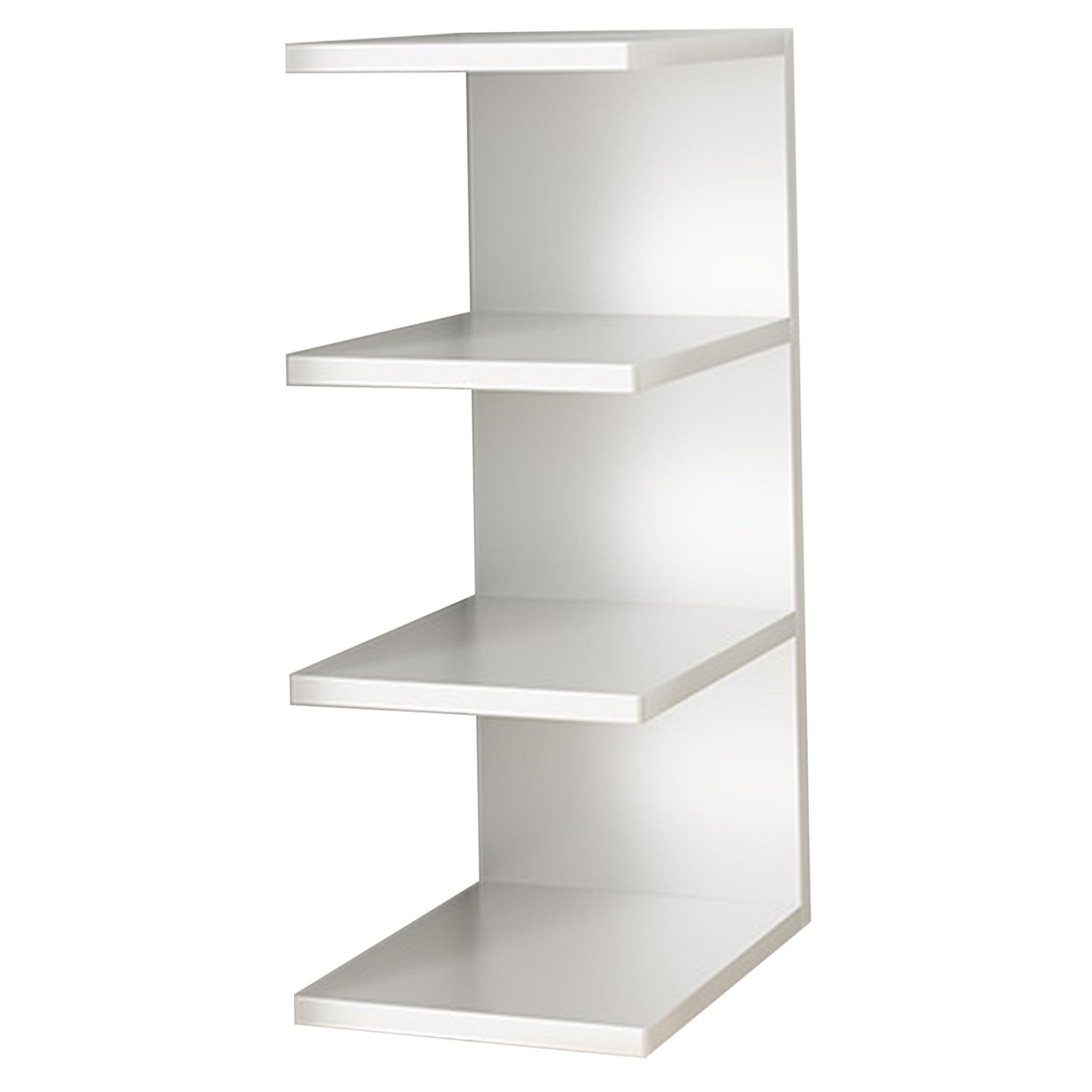 Bibliothèque murale flottante blanche 3 niveaux pour livres