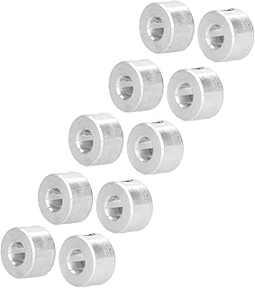 Zerodis スチール製耐久性が高く摩耗に強く安定したセットスクリューシャフトカラー高速運動アプリケーションで振動を発生させない回転質量が少なくバランスが良好インテリジェントロボットに適した6mmシャフトカラー10個セ