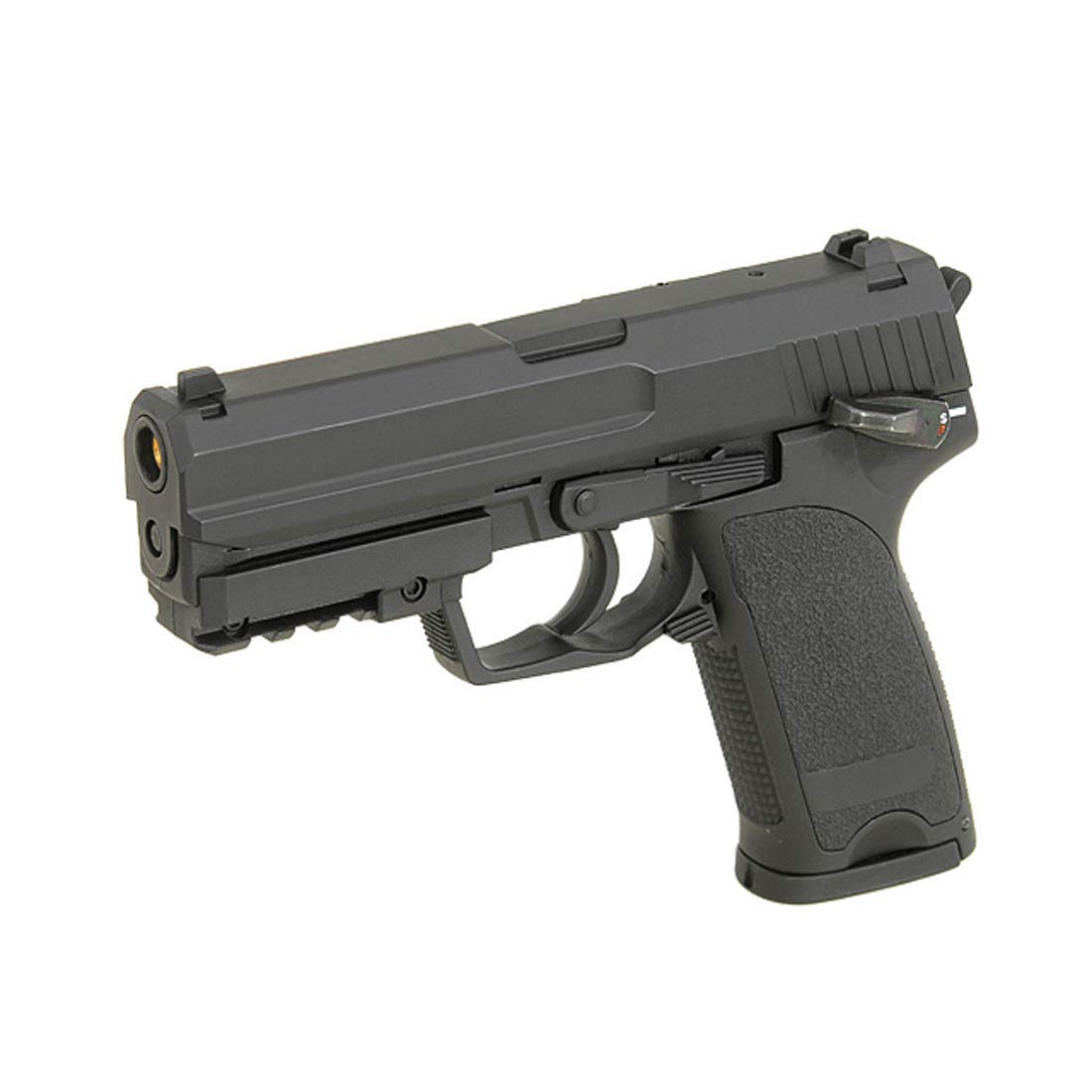 CYMA cm.125 AEP Softair Pistole elektrisch Vollmetall, unter 0,5 Joule, 6 mm BB, verstellbares Hop-Up, Semi und Vollautomatik, Airsoft inkl. Akku & Ladegerät