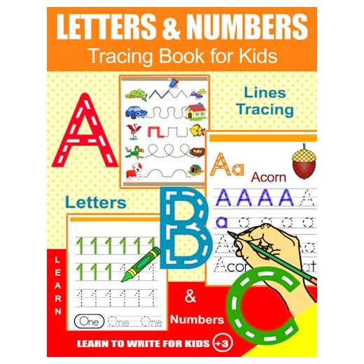 Letters and Numbers Tracing Book for Kids: Learn to Write Letters and Numbers From 3 years: Workbook for kindergarten, preschool and elementary school.