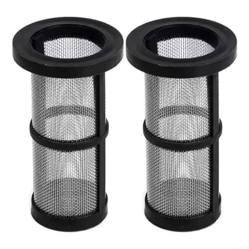 Paquete de 2 filtros de limpieza de piscina en línea 48222 de repuesto negro de 1066 cm, construcción de plástico resistente, instalación rápida, filtración mejorada para mantenimiento de piscinas,