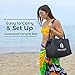 Red Suricata Family Beach Parasol - Sun Shade Canopy | UPF 50 UV Protection | Tent with 4 Aluminium Poles, 4 Pole Anchors, 4 Sandbag Anchors | Large & Portable Shelter Tarp