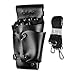 Produktbild JZK Schwarz Barber Werkzeugtasche Friseurtasche Friseur Salon Schneide Tasche Friseurin Gürteltasche mit Schulter Gürtel, zum Scissor Kämme Klipse Razor Telefon Stifte Handschuhe