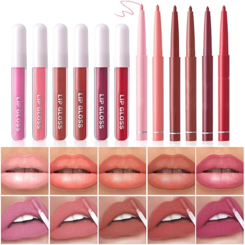 Ensemble crayon à lèvres et rouge à lèvres de 12 pièces, le coffret cadeau idéal