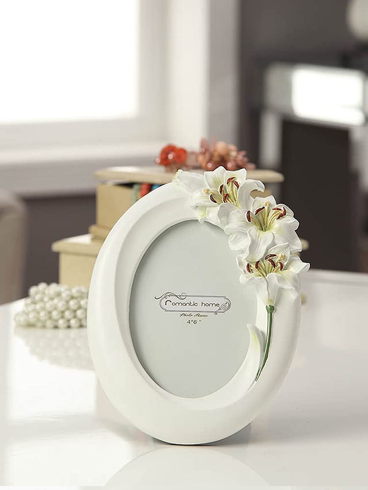 Amazon.co.jp: StoneHouse ホワイト 素朴なスタイル ユリの花 レジン