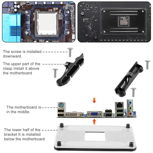 Soporte para CPU AM4 Backplate para montaje de ventilador miniatura 3