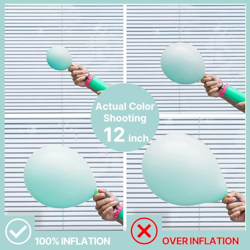 Image of PartyWoo Teal Balloons 140pcs Different Sizes Pack of 18 12 10 5 Inch Turquoise Balloon Arch Kit for Baby Shower Gender Reveal Wedding Engagement Birthday Pool Tea Party Decorations Blue-Q03