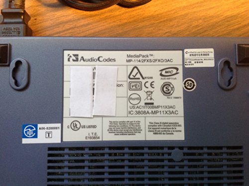 AudioCodes MP-114-2FXS2FXO MediaPack Analog VoIP Gateway 2FXS /2FXO SIP