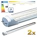 Produktbild LEDVero 2x SMD LED Röhre 90 cm mit TÜV-Zertifizierung in warmweiss - Leuchtstoffröhre T8 G13 Tube transparente Abdeckung - 14 W, 1400lm- montagefertig