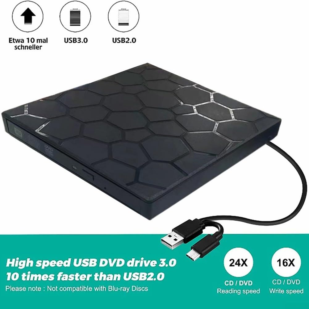 Masterizzatore DVD Esterno USB 3.0 Hub 7-in-1