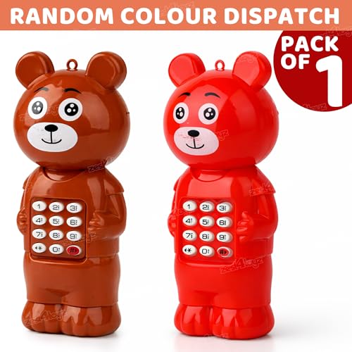 Image of Zest 4 Toyz Toy Phone for Kids Musical Mobile Phone Toy with Light & Sound Toys for Baby Pretend Play Mini Cell Phone Toy Birthday Gifts for Kids - Multicolor (Pack of 1)