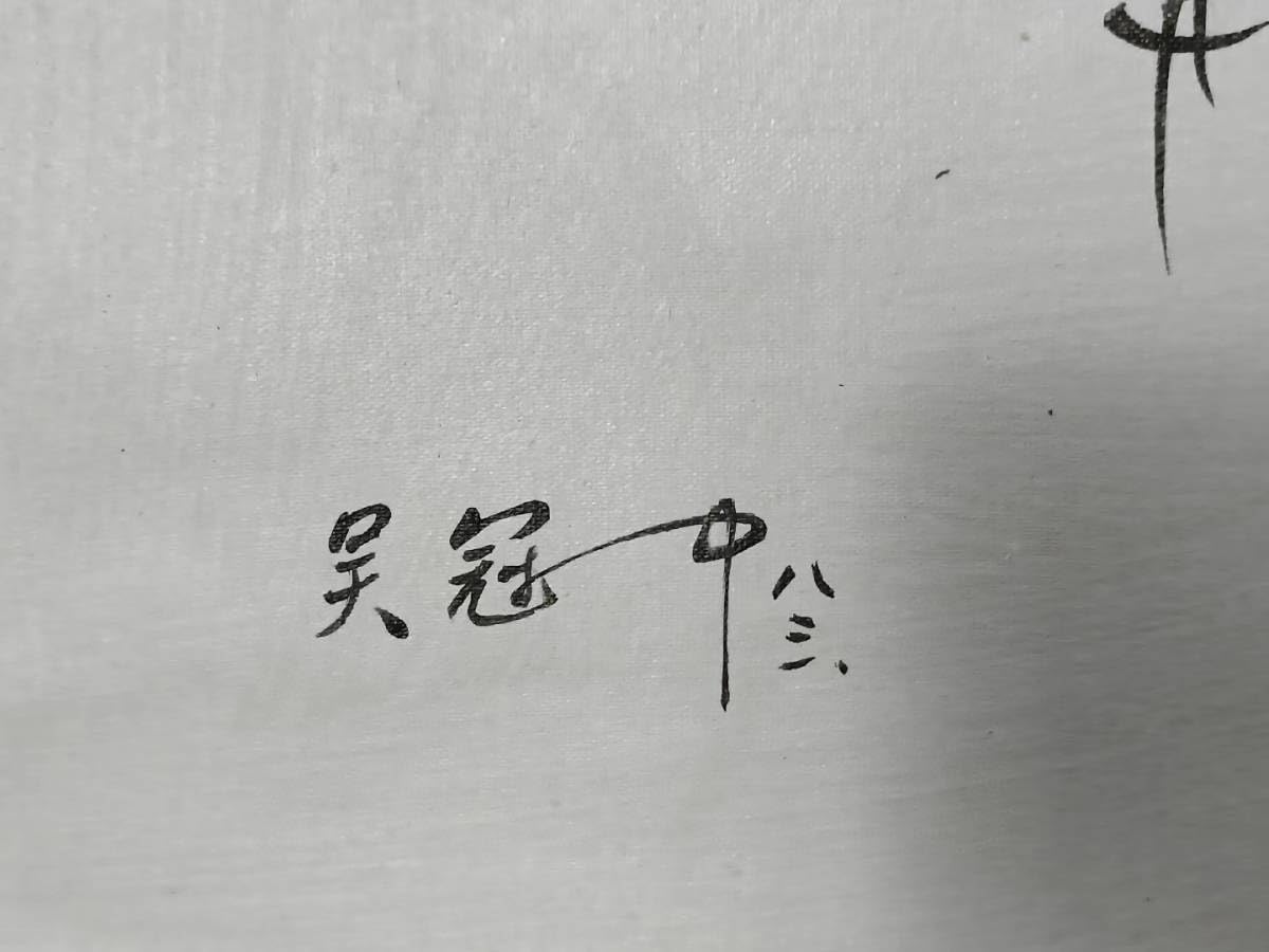 Amazon.co.jp: 清代 中国 古画 收藏 呉冠中 純手描き山水画風景