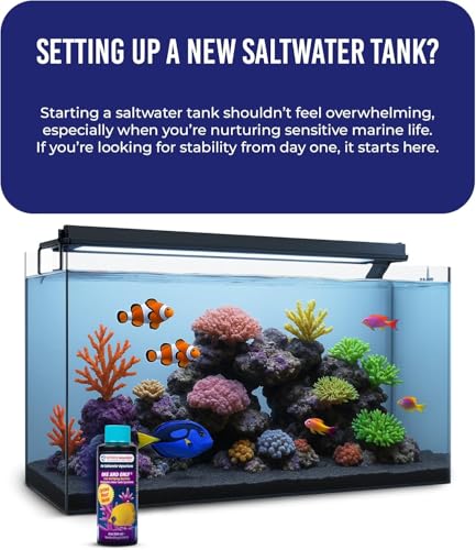 Image of Dr. Tim's Aquatics Saltwater One & Only Nitrifying Bacteria - For New Fish Tanks, Aquariums, Water Filtering, Disease Treatment - H20 Pure Fish Tank Cleaner - Removes Toxins - 4 Oz.