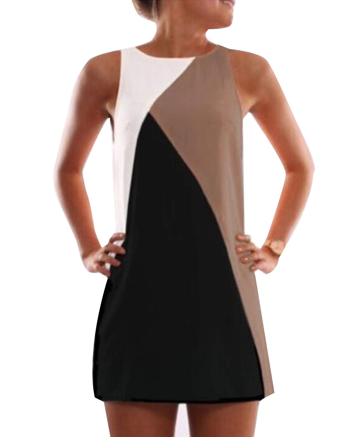 YOINS Sommerkleid Damen Kurze Elegant Strandkleid Schulterfrei Blumenmuster Sexy Kleid Ärmellos Minikleider