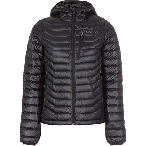 Marmot Quasar Hooded Down Jacket Womens, L, Black