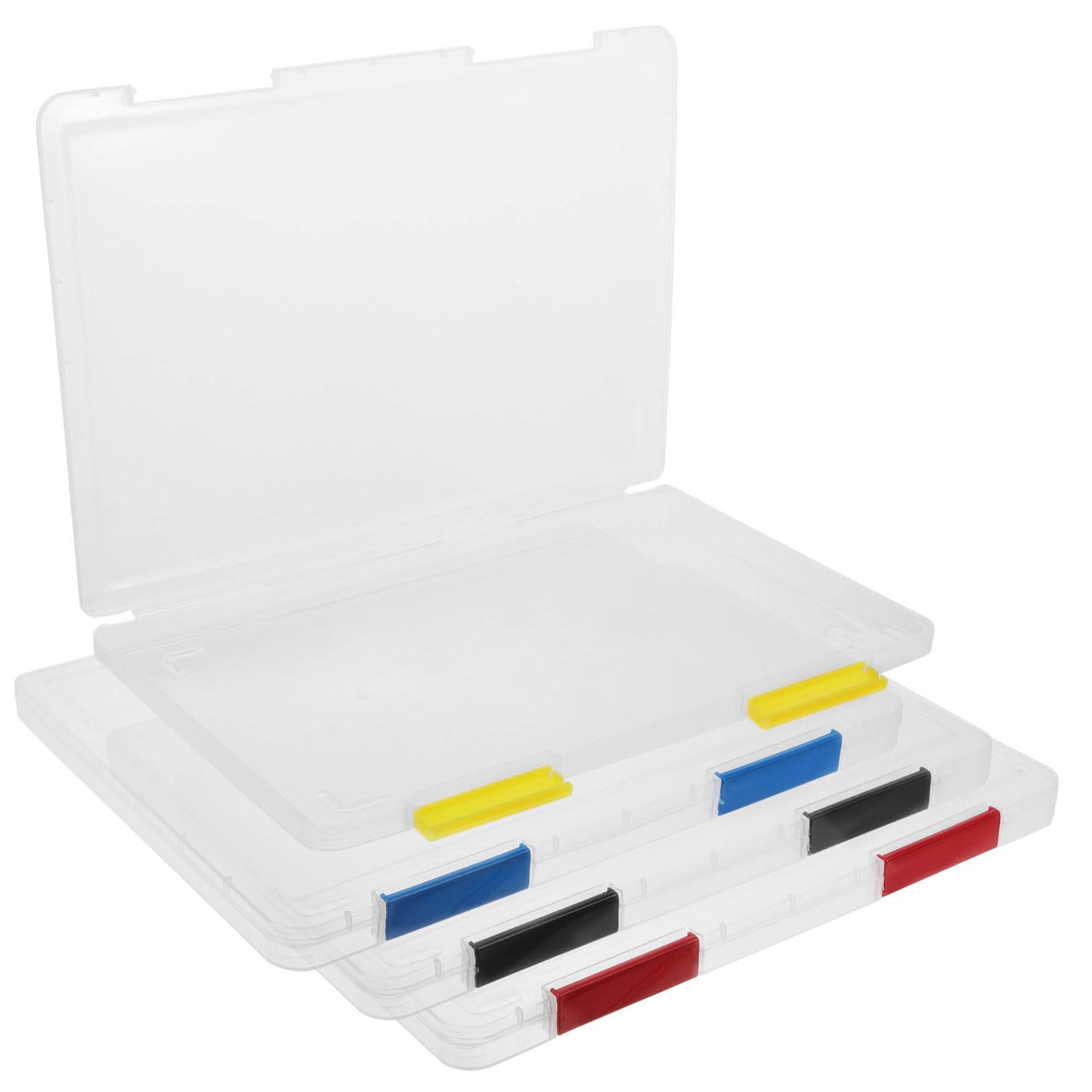 Kunststoff Transparente für 4 Aktenaufbewahrungsbox Stück Dokumente