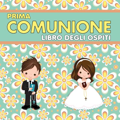 Prima Comunione Libro Degli Ospiti: Regalo comunione | Guest book |Libro prima comunione per firme, dediche e ricordi