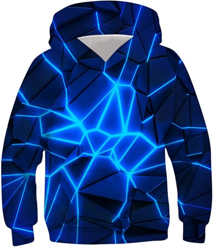 RAISEVERN Kids Hooded Sweatshirt 3D Pullover Hoodie for Girls Boy...