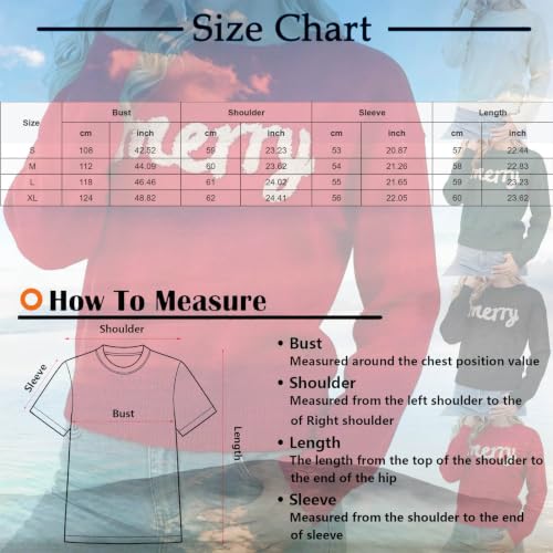 Merry Sweater Women Oversized Knit Pullover Christmas Sweaters Fall Fashion - image 7