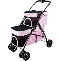 Amazon.co.jp: 二段式ペットベビーカー 大型ベビーカー 拡張犬用