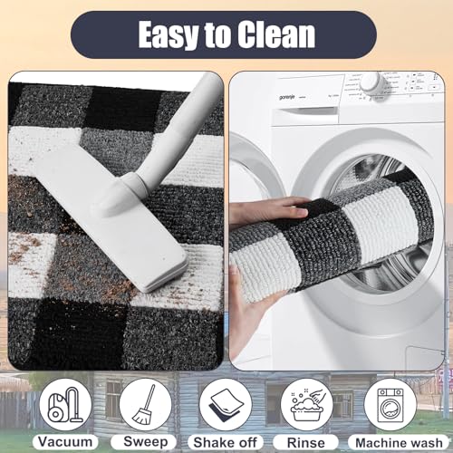 Tapete decorativo REFETONE negro y blanco 24x36 pulgadas miniatura 5