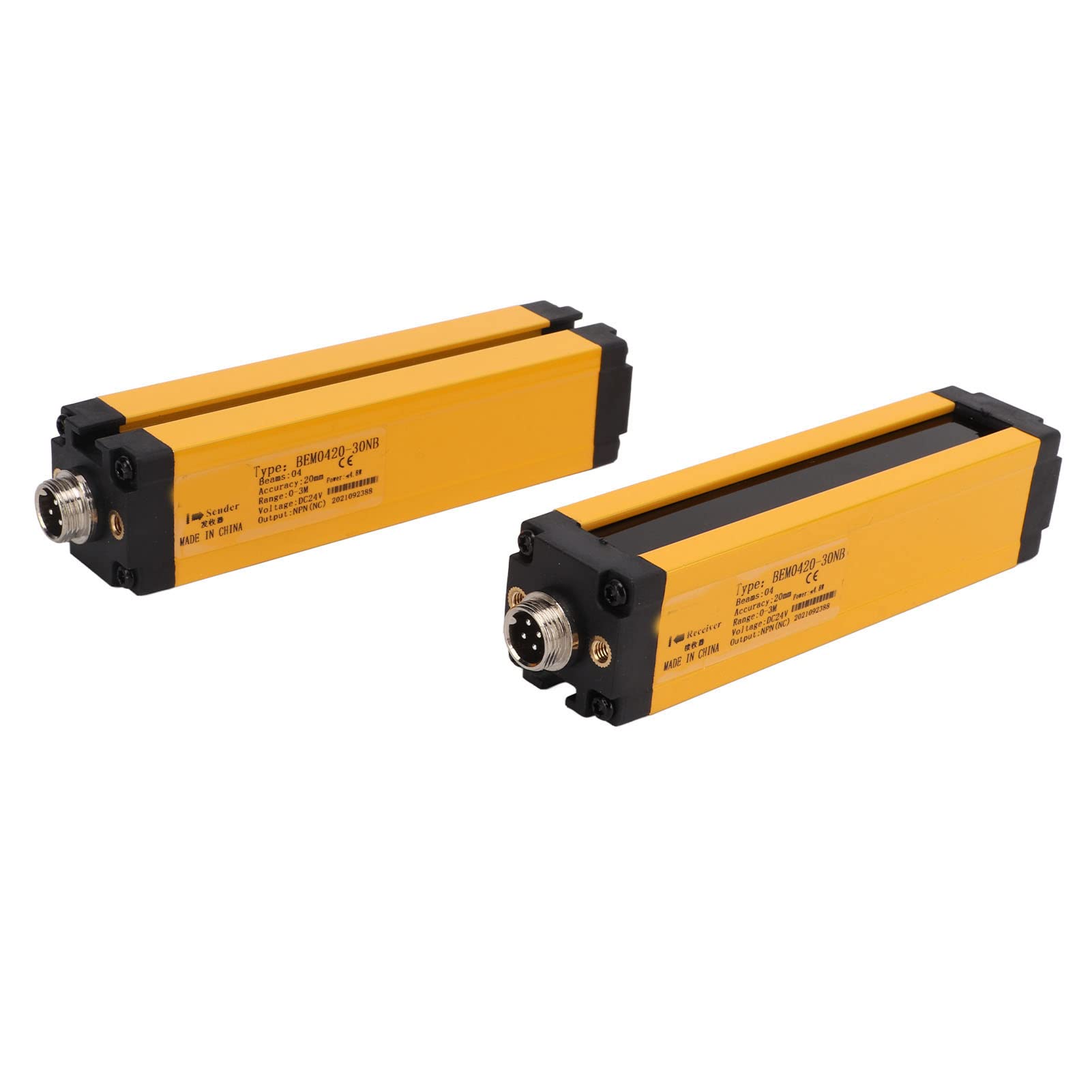 BEM0420‑30NB SicherheitsLichtschranke 20 mm Strahlungsraster InfrarotLichtgitter für Stanz und Schermaschinen IP65