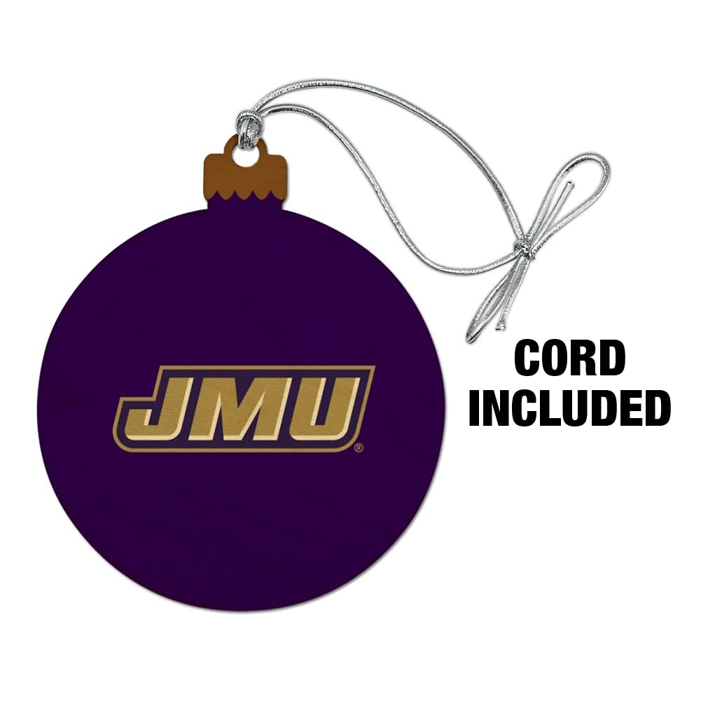 GRAPHICS & MORE James Madison University Dukes Logo Wood Christmas Tree Holiday Ornament
