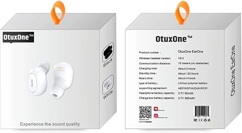 Miniatura 8 de Auriculares inalámbricos Bluetooth con estuche de carga que muestra el tiempo de la batería, tiempo de espera 120 horas, auriculares intrauditivos