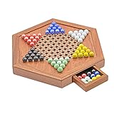  dailymall Damas Chinas Tradicionales Juego de de 12 Pulgadas Juego de Piezas de Vidrio de 6 Colores